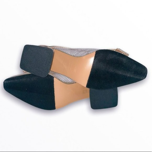 ALL BLACK Women's Clear Ribbon Mules | NWB - Picture 3 of 5